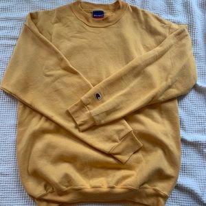 Yellow champion crew neck